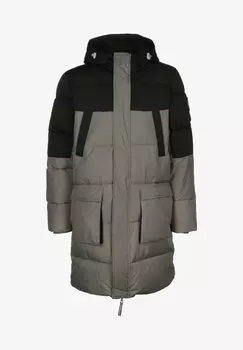 Пальто зимнее Urban Classics с логотипом, черный
