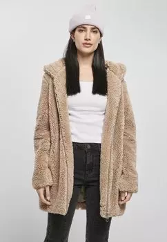 Пальто зимнее Urban Classics с капюшоном, серый