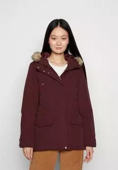 Пальто зимнее Vero Moda, винный