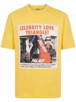 Palace футболка Love Triangle, желтый