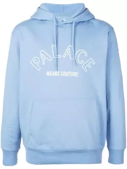 Palace худи с логотипом, синий