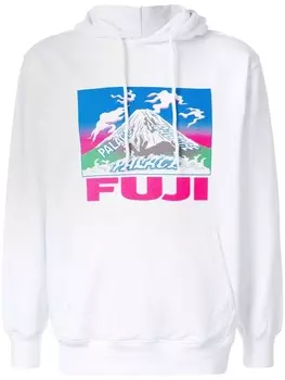 Palace худи с принтом Fuji, белый