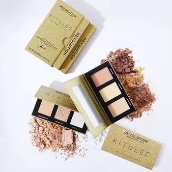 Палетка хайлайтеров #GLOWKITULCA Makeup Revolution, Kitulec