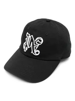 Palm Angels бейсболка с монограммой, черный