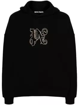 Palm Angels худи с монограммой, черный