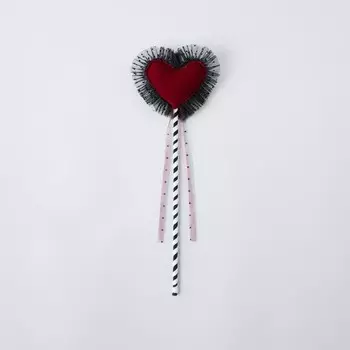 Палочка королевы червей Zara Velvet Heart, темно-красный