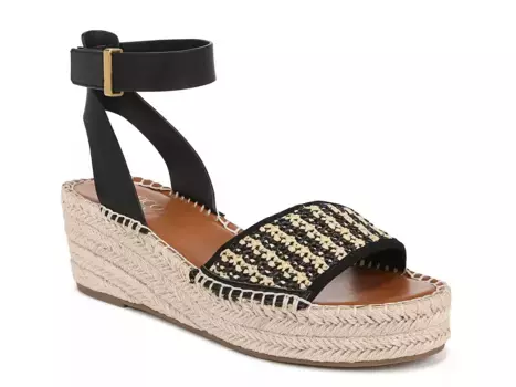 Pamala Wedge Сандалии Franco Sarto, Black