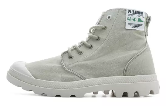 Pampa Canvas Shoes Men High-top Light Green Palladium