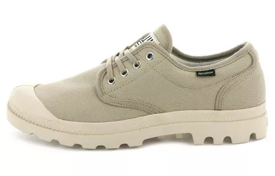 Pampa Canvas Shoes Unisex Low-top Light Khaki Palladium