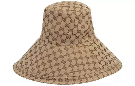 Панама Gucci Canvas Wide, бежевый
