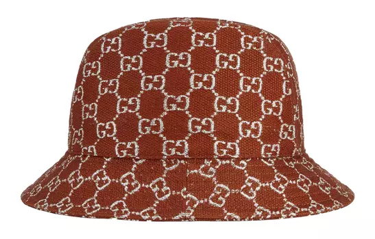 Панама Gucci с узором, красный