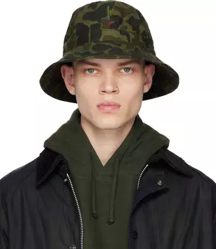 Панама Khaki Noah Edition с камуфляжным принтом Barbour