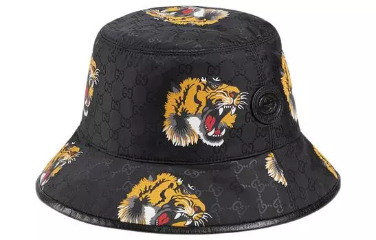 Панама мужская Gucci Tiger Print, черный
