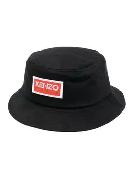 Панама мужская Kenzo с логотипом, черный / красный