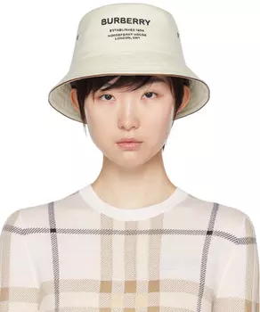 Панама Off-White с мотивом Horseferry Burberry
