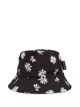 Панама с цветочным принтом Moschino, черный