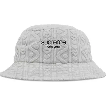 Панама Supreme Terry Pattern Crusher, серый