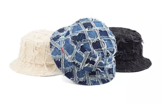 Панама Supreme Frayed Patchwork, черный