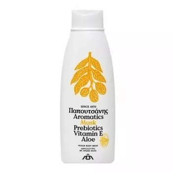 PAPOUTSANIS Aromatics Мускус Алоэ Пребиотики Веганский гель для душа с витамином Е 650 г