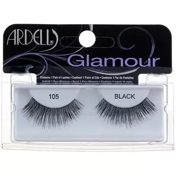 Пара накладных ресниц Glamour 105 Черный, Ardell