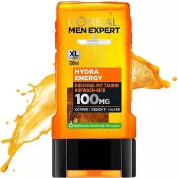 Парфюмированный гель для душа для мужчин, тело, лицо, волосы XL 300мл LOREAL MEN Expert, L’oreal Men Expert