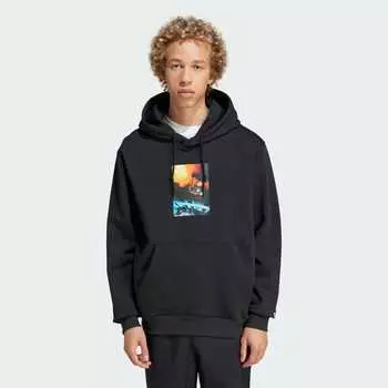 Парка Adidas ADI PIC hoodie, цвет Maroon
