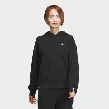 Парка Adidas Essentials Plus Small Logo French Terry Hoodie, черный