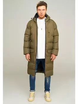 Парка behype Wintermantel LONGLINE PUFFER, хаки