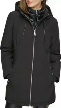 Парка Bib Front Parka DKNY, черный