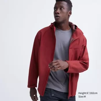 Парка BLOCKTECH 3D Cut Uniqlo, красный