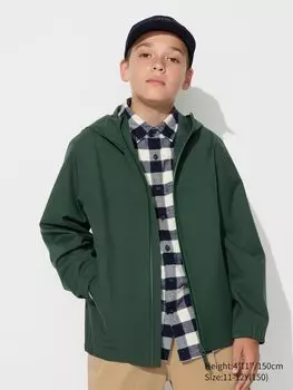 Парка Blocktech Uniqlo, цвет 57 зеленый