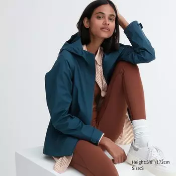 Парка Blocktech Uniqlo, темно-зеленый