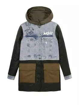 Парка Desigual Between-Seasons Parka, зеленый