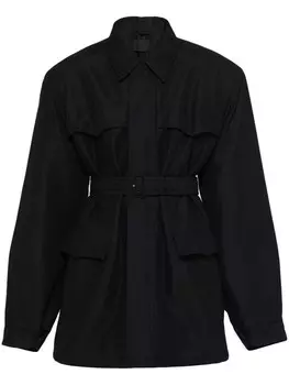 Парка оверсайз Prada, черный