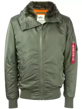 Парка с капюшоном Alpha Industries, зеленый