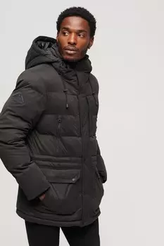 Парка с капюшоном Superdry, черный