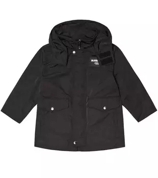 Парка с логотипом Burberry Kids, черный