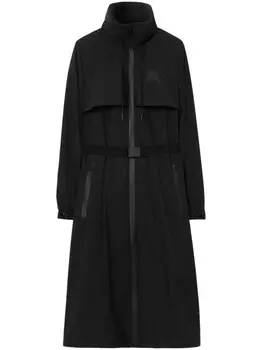 Парка с поясом и принтом EKD Burberry, черный