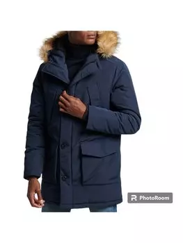 Парка стандартного кроя Superdry, синий