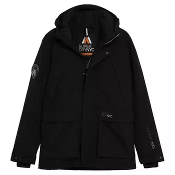 Парка Superdry City Hooded Wind, черный