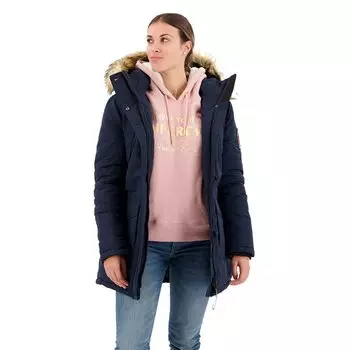 Парка Superdry Everest Faux Fur, синий