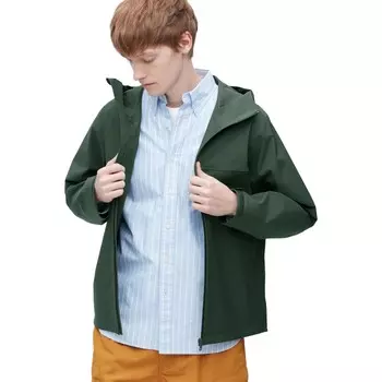 Парка Uniqlo Blocktech 3d Cut, оливковый