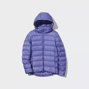 Парка UNIQLO перьевая, фиолетовый
