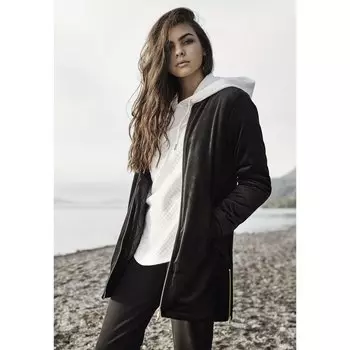 Парка Urban Classics Long Velvet, черный