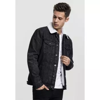 Парка Urban Classics Sherpa Denim, черный