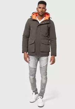 Парка WATERS INDICODE JEANS, антрацит