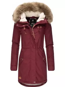 Парка желтовато-коричневая Ragwear, бордовый