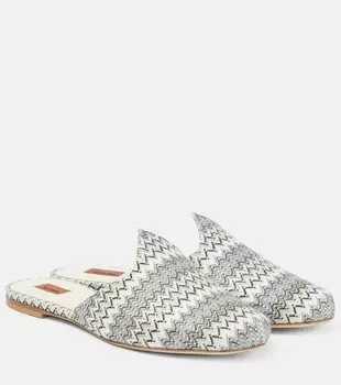 Парусиновые мюли с зигзагом Missoni, мультиколор