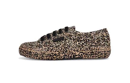 Парусиновые туфли женские с низким верхом/коричневые Superga