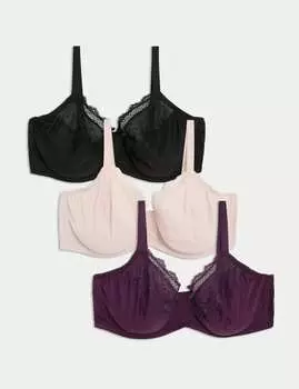 пары бюстгальтеров Minimiser с полной чашкой на косточках CH Marks & Spencer, цвет Blackcurrant